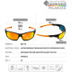 Очки поляризационные Tagrider N25-45 Gold Red Mirror в чехле