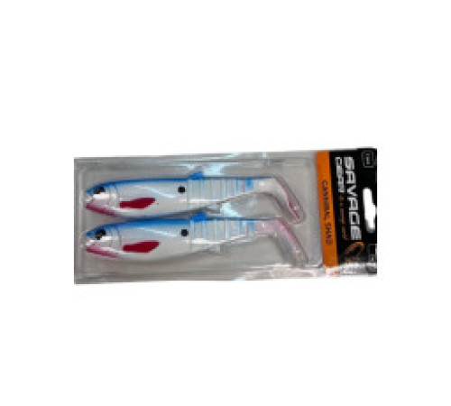 Приманка мягкая SAVAGE GEAR Cannibal Shad 15cm 33g Blue White 2pcs