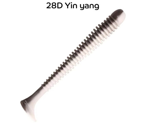 Силиконовая приманка Crazy Fish Vibro worm 3.4" 13-85-28d-6-F, цвет #28d, 5 шт.