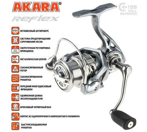 Катушка безынерционная Akara Reflex 1000 4+1