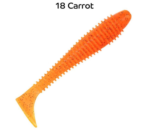 Силиконовая приманка Crazy Fish Vibro fat 4" 14-100-18-6, цвет #18, 4 шт.