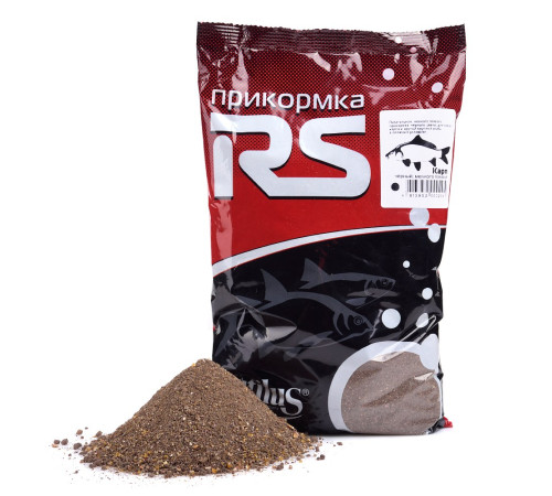Прикормка RS Карп мелкого помола (чёрная) 1кг
