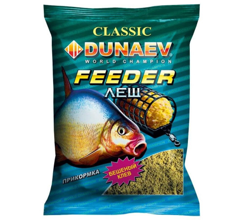 Прикормка Dunaev Classic Фидер Лещ (коричневая) 0.9 кг