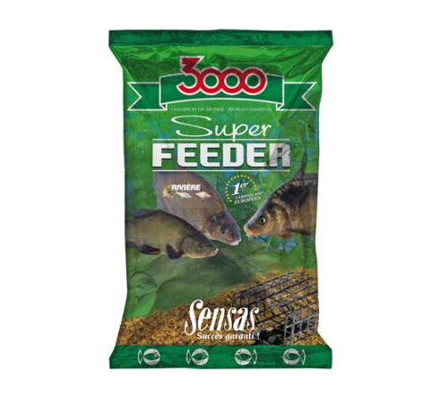 Прикормка Sensas 3000 Super Feeder River 1 кг (река)