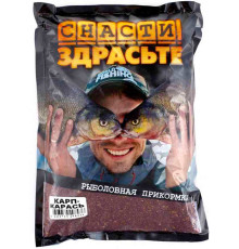 Прикормка Снасти Здрасьте Карп/Карась 0.8 кг (бордовая)
