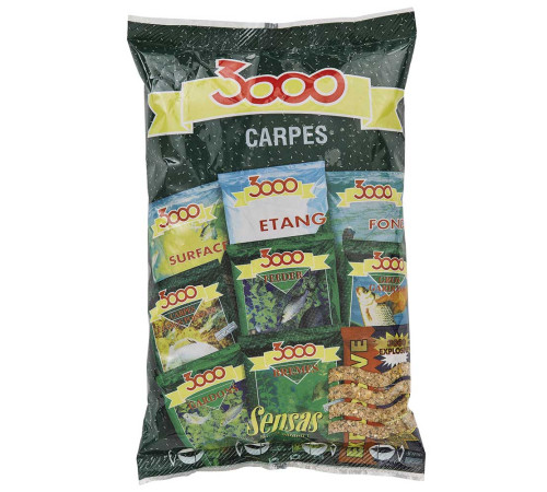 Прикормка Sensas 3000 Carp 0.8 кг (карп)