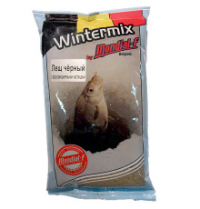 Прикормка зимняя Mondial-F Wintermix Bream Black Fluo 1 кг (Лещ, черный, запах червя)