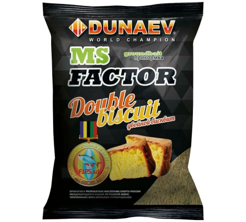 Прикормка Dunaev MS Factor Бисквитный взрыв (желтая) 1кг