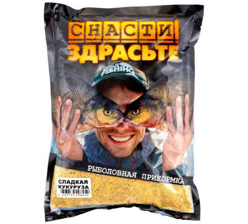 Прикормка Снасти Здрасьте Сладкая Кукуруза 0.8 кг (жёлтая)