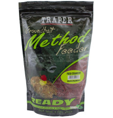 Прикормка Traper Method Feeder Ready Truskawka 750 г (клубника, готовая)