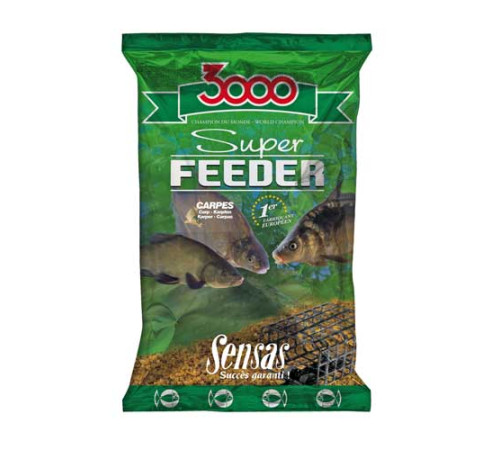 Прикормка Sensas 3000 Super Feeder Carp 1 кг (Карп)