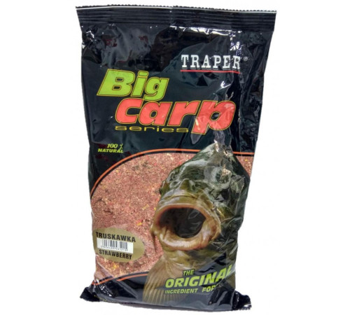 Прикормка Traper Big Carp Truskawka 1 кг (клубника)