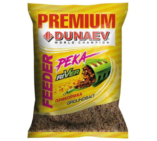 Прикормка Dunaev Premium Фидер Река (коричневая) 1кг