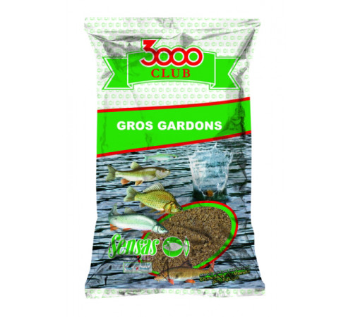 Прикормка Sensas 3000 Club Gros Gardon 1 кг (Большая плотва)
