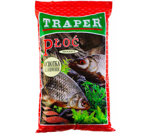 Прикормка Traper Sekret Płoć Ochotka 1кг (плотва, мотыль)