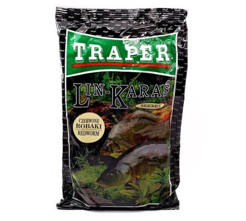 Прикормка Traper Sekret Lin–Karaś Czerwone Robaki 1кг (линь-карась, красный червь)