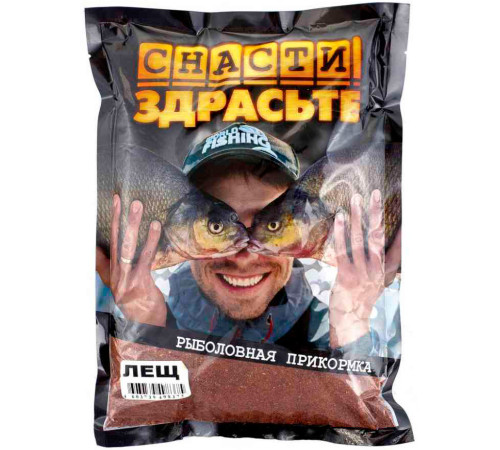 Прикормка Снасти Здрасьте Лещ 0.8 кг (красная)