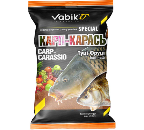 Прикормка Vabik Special Карп-Карась Тутти-Фрутти (желто-оранжевая) 1кг