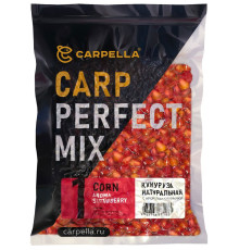 Карповый супермикс Carpella №1 кукуруза красная с ароматом клубники 1 кг