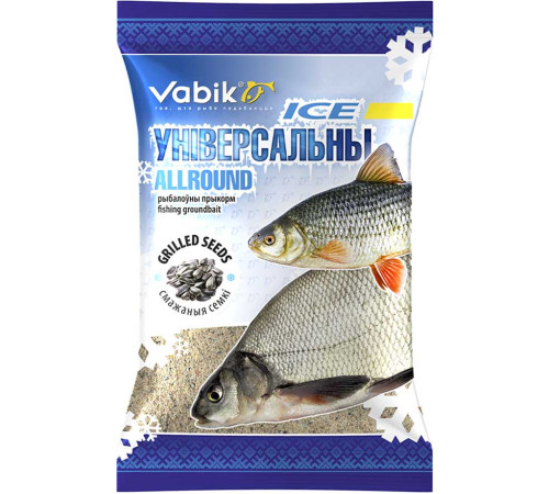 Прикормка зимняя Vabik Ice Универсальная Жареные Семечки (светлая) 750г