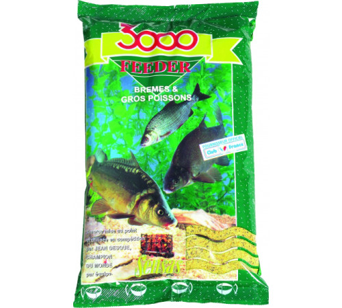 Прикормка Sensas 3000 Feeder Bremes 1 кг (Лещ)