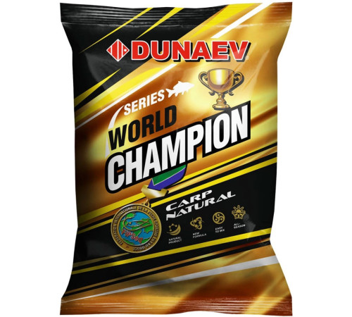 Прикормка Dunaev World Champion Carp Natural (карп, желтая) 1кг