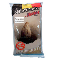 Прикормка зимняя Mondial-F Wintermix Roach Black Fluo 1 кг (Плотва, черный, запах червя)