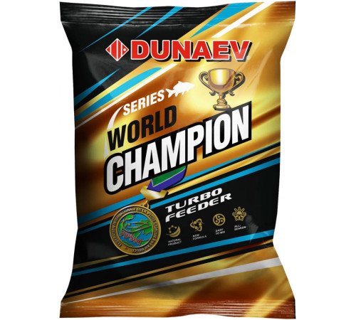Прикормка Dunaev World Champion Turbo Feeder (фидер, желтая) 1кг