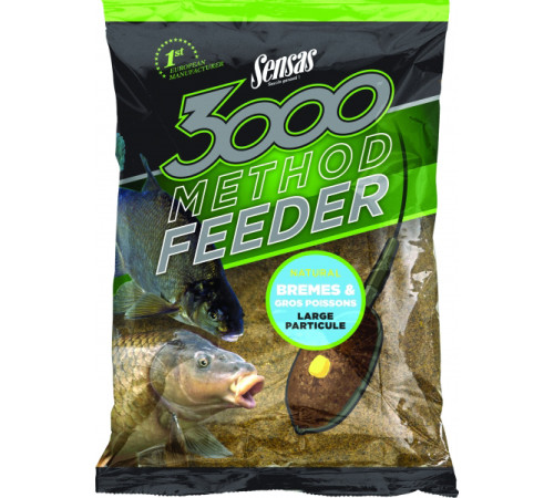 Прикормка Sensas 3000 Method Feeder Bream&amp;Big Fish 1 кг (крупная рыба)