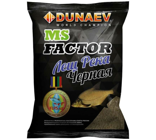 Прикормка Dunaev MS Factor Лещ Река (черная) 1кг