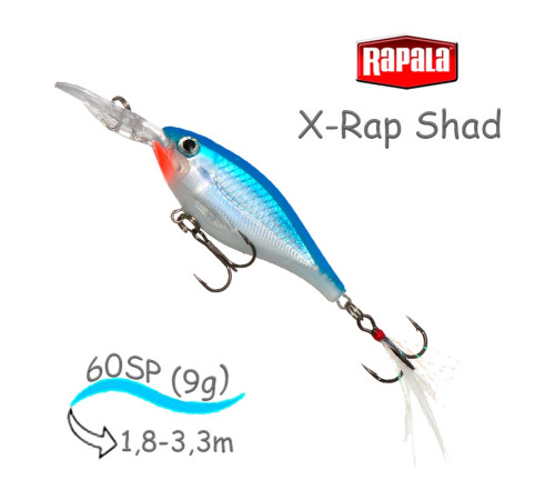 Воблер RAPALA X-Rap 06, SB
