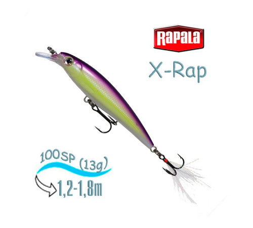Воблер RAPALA X-Rap 10, PGH