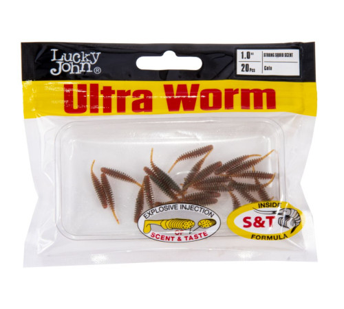 Lucky John Pro Series ULTRA WORM 1.0in PA16, 20шт.