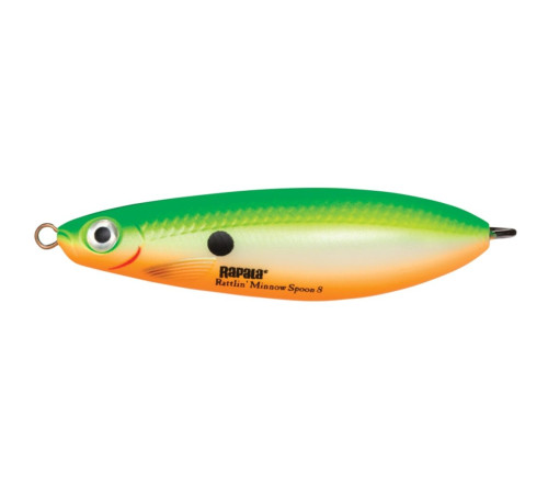 Блесна колеблющаясяRapala RATTLIN' MINNOW SPOON 16гр , цвет GSU