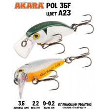 Воблер Akara Pol 35F 2,2гр цвет A23