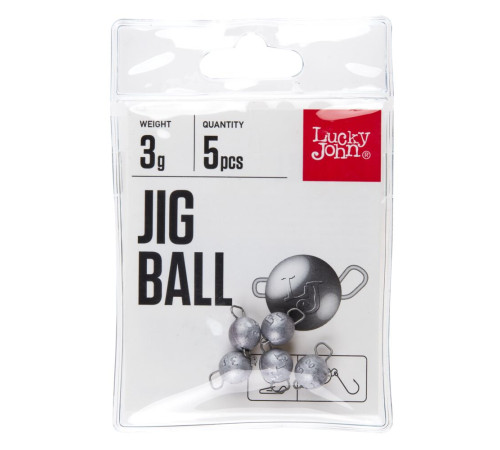 Груз-головки Lucky John Pro Series JIG BALL разборные, 3гр, 5шт.