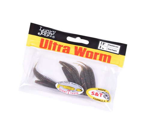 Lucky John Pro Series ULTRA WORM 2.0in PA03, 9шт.