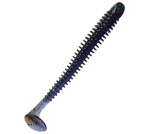 Силиконовая приманка Crazy Fish VIBRO WORM 4.0" 50d, 5шт, виброхвост