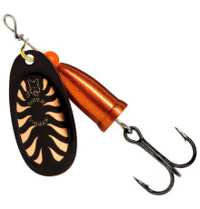 Блесна вращающаяся Blue Fox VIBRAX LONG CAST №2 , цвет Black Flake-Brown