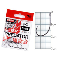 Крючки Lucky John PREDATOR сер. LJH532, №4, 10шт.