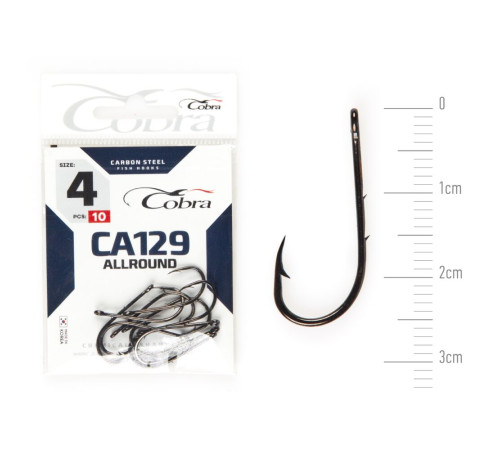 Крючки Cobra ALLROUND сер. CA129, №4, 10шт.