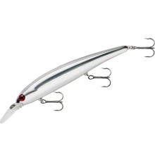 Воблер Pradco Bandit WALLEYE SHALLOW 120F, цвет Chrome/Red Eye, 17,7 гр.