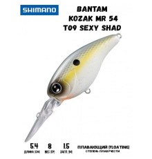 Воблер Shimano Bantam Kozak MR 54mm 8g T09 Sexy Shad