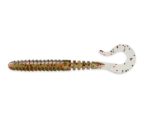 Силиконовые приманки FishUp VIPO 2.8" 045 - Green Pumpkin/Red & Black, 9шт, твистер