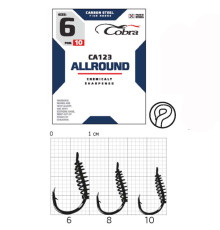 Крючки Cobra ALLROUND сер. CA123, №6, 10шт.
