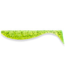 Силиконовая приманка FishUp WIZZLE SHAD 3" 026 - Fluo Chartreuse/Green, 8шт, виброхвост
