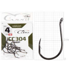 Крючки Cobra CARP сер. CC304, №4, 10шт.