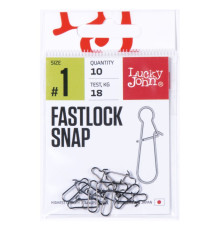 Lucky John Pro Series FASTLOCK SNAP, 001, 10шт.