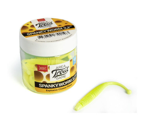 Lucky John Pro Series SPANKY WORM 3,2in S88, 10шт.