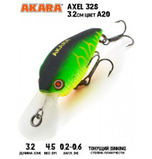 Воблер Akara Axel 32S 4,5гр цвет A20